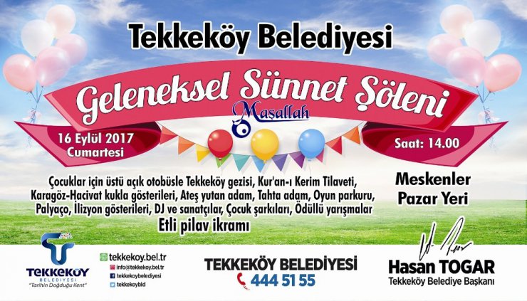 Tekkeköy’de sünnet şöleni