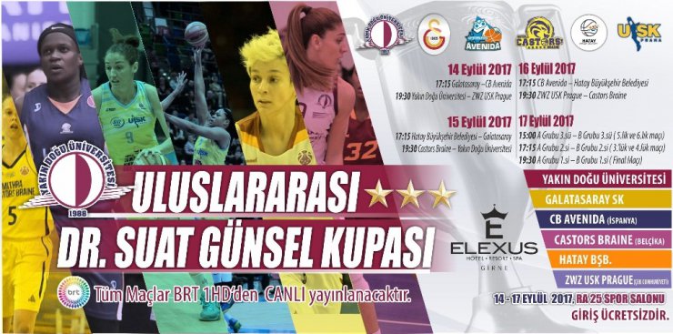 Dr. Suat Günsel Kadın Basketbol Turnuvası başlıyor