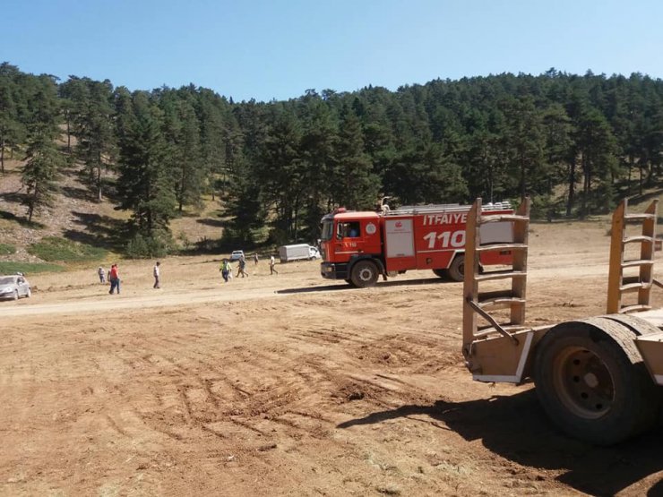 Başkan Duymuş, yangın bölgesini inceledi