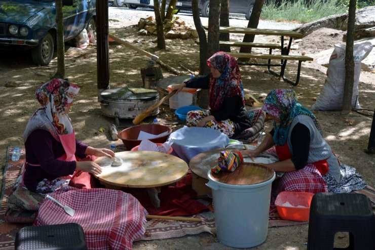 Sadağı Kanyonu’nda lezzet şöleni