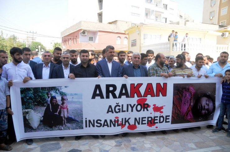 Cizre’de Arakan protestosu