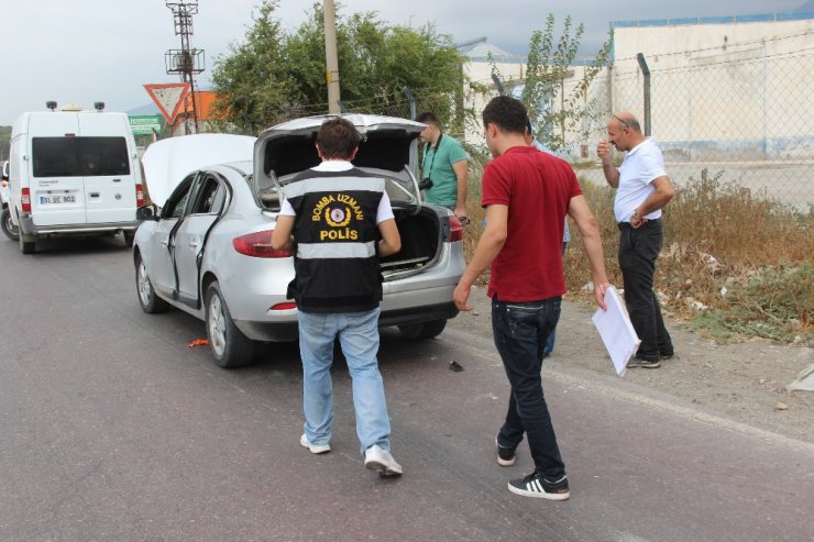 Seyir halindeki araçta patlama: 1 yaralı