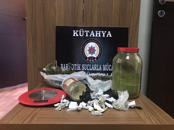 Kütahya’da uyuşturucu operasyonu