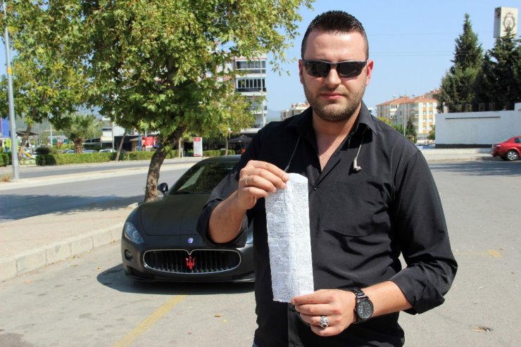 5000 CC’lik lüks araca yüksek egzoz sesi cezası