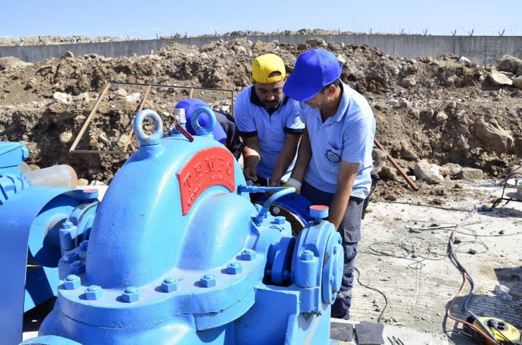 Tarihi Gözeli Su Havzası’nda terfi hattı kuruluyor