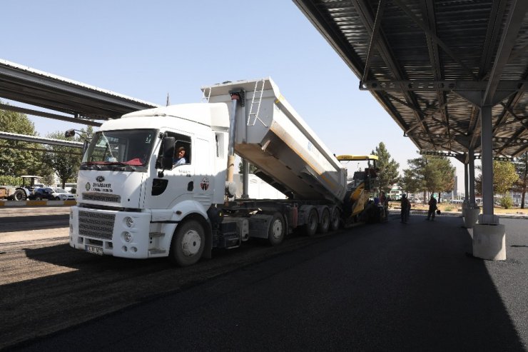 Otogar yerleşkesi asfaltlandı