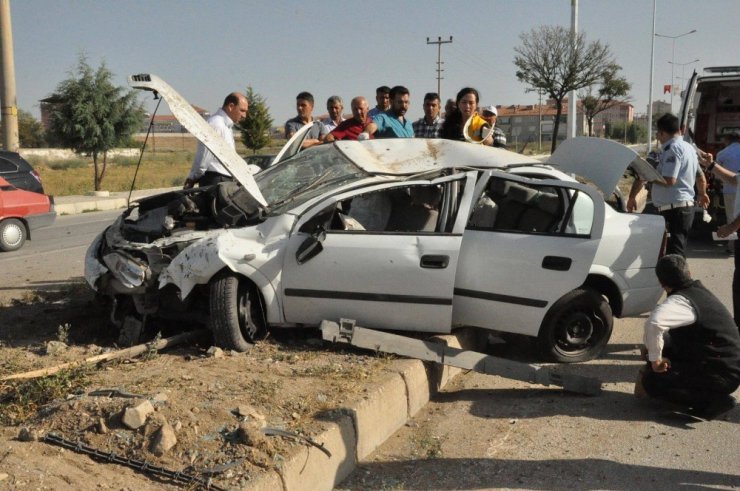 Yozgat’ta trafik kazası: 3 yaralı