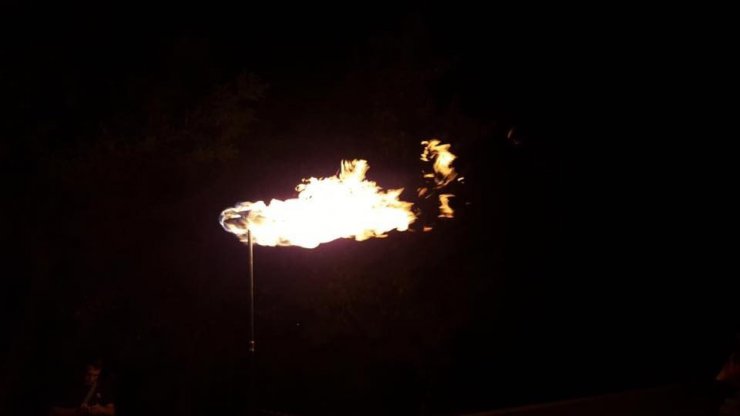 Ağrı’da doğalgazın ilk ateşi yakıldı