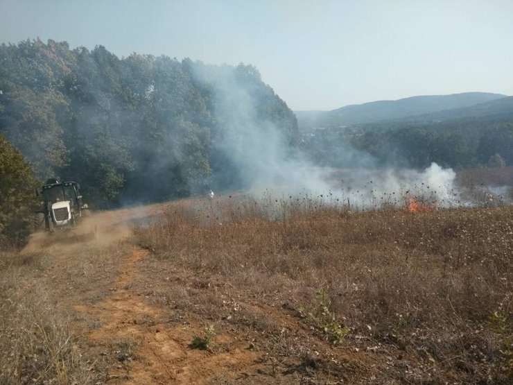 Başkan Yalçın, yangın yerinde incelemelerde bulundu