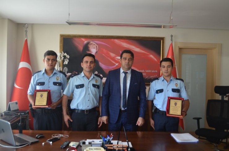 Bodrum’da ayın polisleri ödüllendirildi