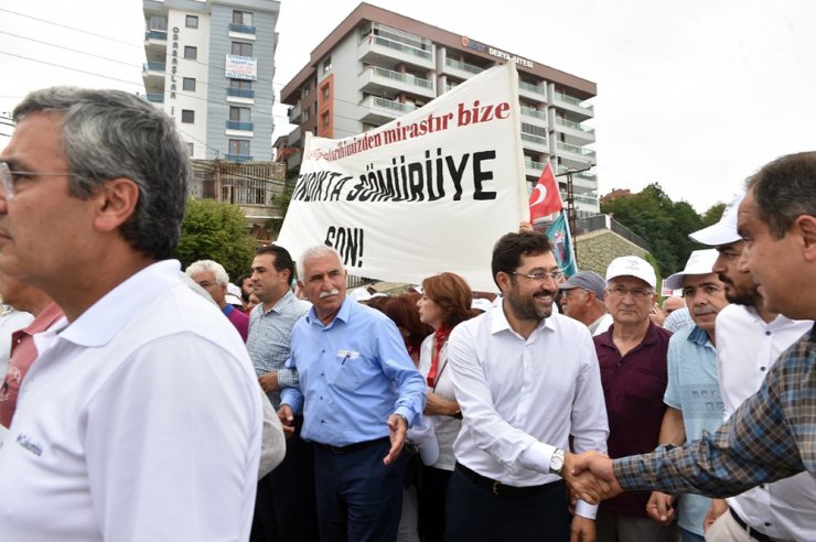 Başkan Hazinedar "Fındık için Adalet" yürüyüşüne katıldı