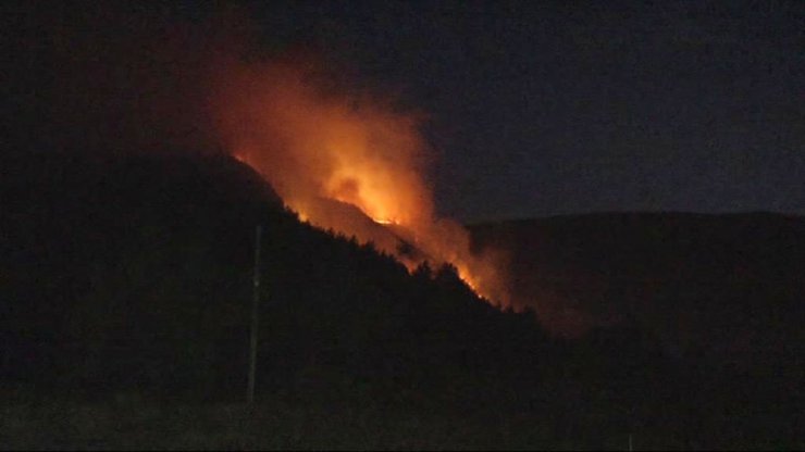 Karabük’teki orman yangını devam ediyor
