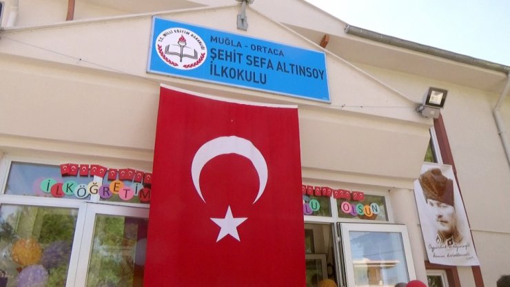 Muğla’da, Şehit Sefa Altınsoy’un adı ilkokula verildi