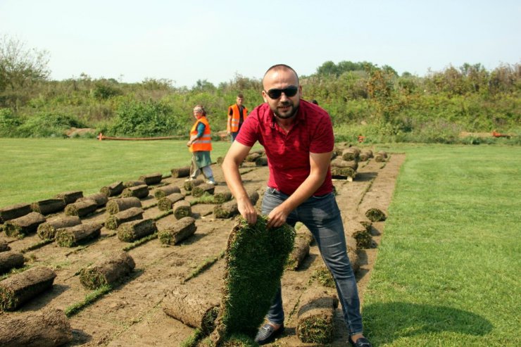 Gürcistan’ın stat çimleri Samsun’dan