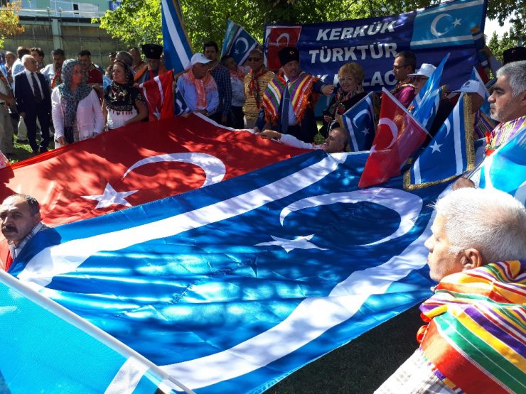 Türkmenlerden ‘Kerkük Türk’tür Türk Kalacak’ mitingi