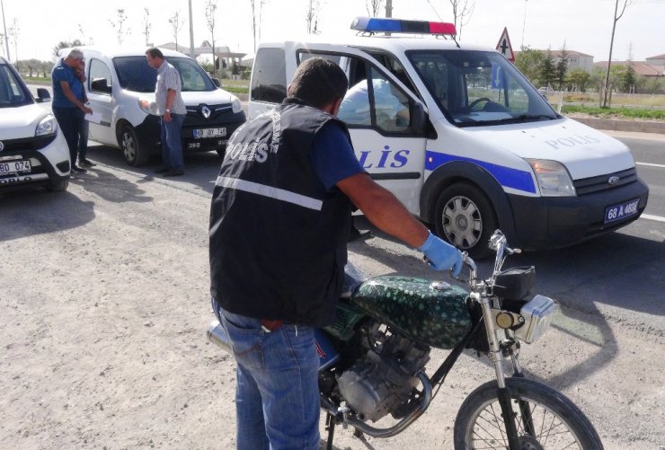 Şanlıurfa’dan çalınan motosiklet 6 yıl sonra Aksaray’da bulundu