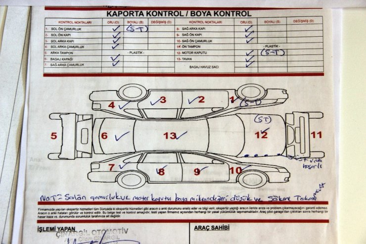 Sıfır kilometre aldığı otomobil hasarlı çıktı