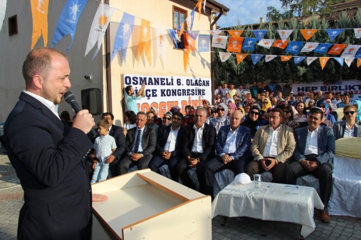 AK Parti Osmaneli İlçe Teşkilatı 6’ncı Olağan Kongresini yaptı