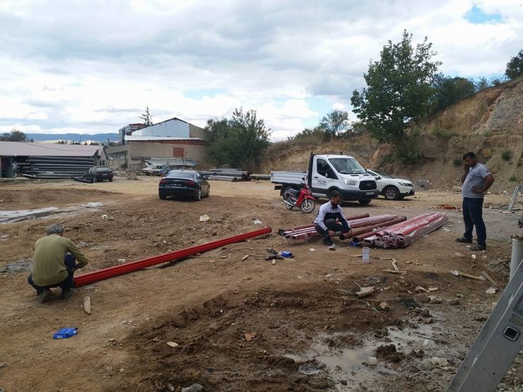 Simav Fen İşleri Müdürlüğü tarafından projelendirilen makine ve ikmal binası için çalışmalar hızlandı