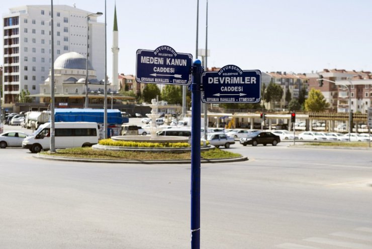 “Atatürk Devrimleri” cadde isimlerinde yaşatılıyor