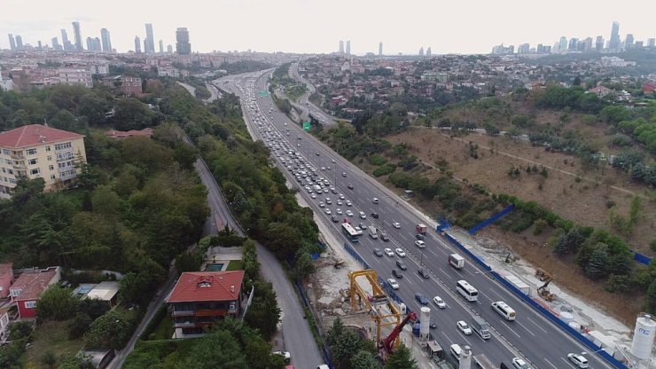 FSM Köprüsü’nde akşam trafiği yoğunluğu