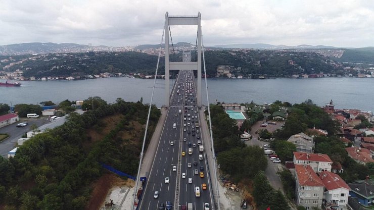 FSM Köprüsü’nde akşam trafiği yoğunluğu