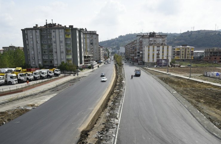 Tekkeköy Belediyesinden ilçe girişine estetik dokunuş