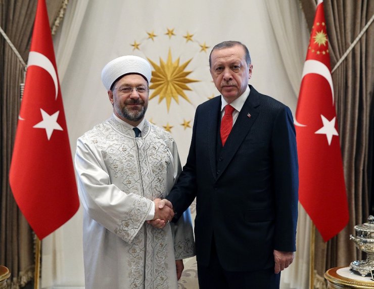 Cumhurbaşkanı Erdoğan, Diyanet İşleri Başkanını kabul etti
