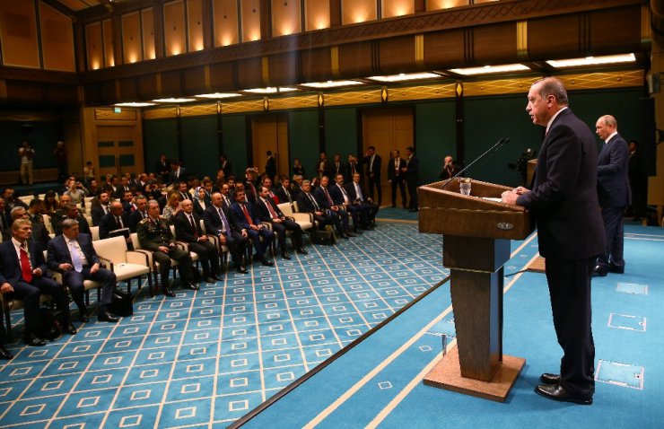 Cumhurbaşkanı Erdoğan: “Irak ve Suriye’nin toprak bütünlüğü konusunda hemfikiriz”
